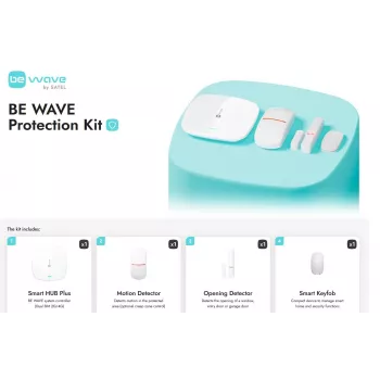 SATEL BEWAVE PROTECTION KIT bezvadu signalizācijas sistēmas komplekts ar PERFECTA 16-WRL vadības paneli