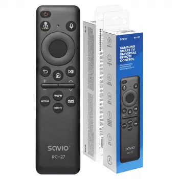 SAVIO RC-27 Universālais rezerves tālvadības pults Samsung Smart TV – melna