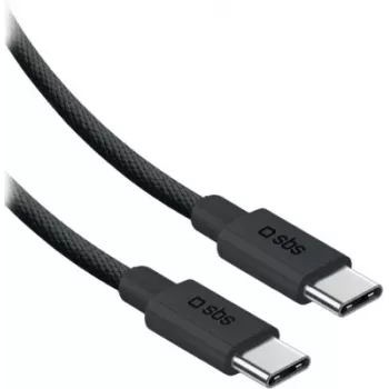 SBS USB-C to USB-C Nylon Cable 2m 240W Melns