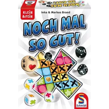 Schmidt Spiele Nochmal so gut (49365) - kauliņu spēles papildinājums spēlei Nochmal!, 1-6 spēlētāji, 8+ gadi, 20-30 minūtes, 2 abpusējas punktu lapas, 4 jauni spēles varianti, vācu valodā