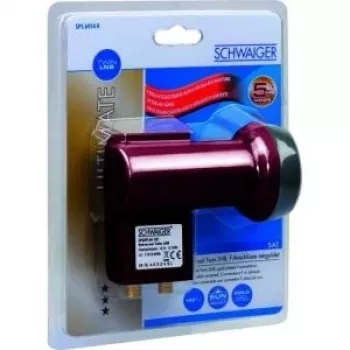 Schwaiger SPS6914R 2 virzienu F-sadalītājs signāla sadalītājs 5-2400 MHz, DC caurlaide, terakota