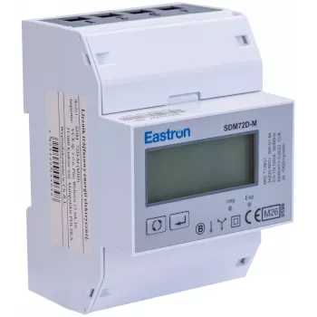 SDM 72 DM MID trīsfāzu elektroenerģijas skaitītājs ar Modbus
