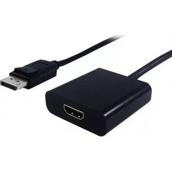 SECOMP STANDARD DisplayPort to HDMI Adapter, DP Male to HDMI Female, 4K@30Hz, Black (S3203)