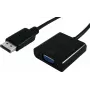 SECOMP STANDARD DisplayPort uz VGA adaptera kabelis, DP male uz VGA female, 1m, melns (S3201-10)