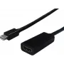 SECOMP STANDARD Mini DisplayPort uz HDMI adapteris, 4K, ar zelta pārklājumu, melns S3206