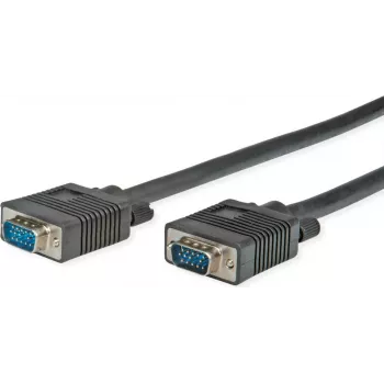 SECOMP STANDARD SVGA kabelis HD15 tēviņš-tēviņš, melns, 6 m S3604