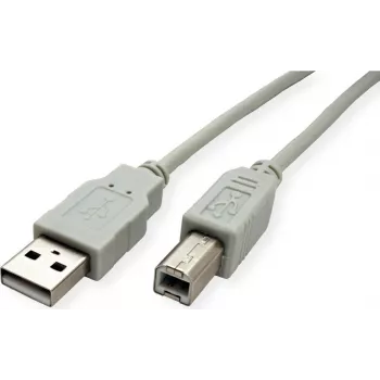 SECOMP STANDARD USB 2.0 kabelis, Type A-B, bēšs, 4.5 m (S3105)