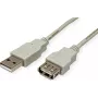 SECOMP STANDARD USB 2.0 pagarinājuma kabelis, Type A-A, tēviņš uz mātīti, bēšs, 1,8 m (S3112)