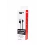 SEEK TOTI USB-A uz Lightning, 2m PVC Datu Kabelis 2A (nav MFI), Melns