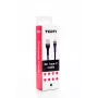 SEEK TOTI USB-A uz USB-C Pītais Kabelis 2m 3A Melns