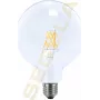 SEGULA LED globuss 125 caurspīdīgs E27 6.5W 650Lm 2700K silti balts regulējams