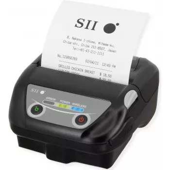 Seiko Instruments MP-B30 mobilais termiskās etiķešu printeris, 203 dpi, 127 mm/s, USB un Bluetooth, melns MP-B30-B02JK1-EA