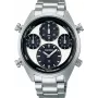 SEIKO SFJ001P1 Vīriešu Saules Hronogrāfa Pulkstenis 42mm Nerūsējošais Tērauds