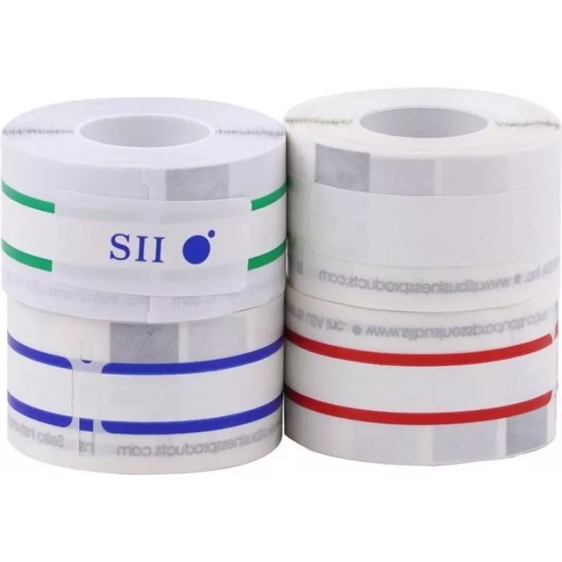 Seiko SLP-4AST dažādu krāsu adrešu etiķetes - 28 x 89 mm, 520 etiķetes (4 ruļļi pa 130) Smart Label Printer 420/425/430/440/450