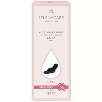Selenacare Washable Pads (3-Pack) - Atkārtoti lietojami menstruālie spilventiņi regulārai plūsmai, mīksts bambusa ogles audums, ūdensnecaurlaidīgs PUL, mazgājami veļasmašīnā, Oeko-Tex sertificēti