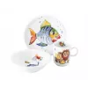 SELTMANN COLORFUL WILDLIFE Bērnu trauku komplekts 3 daļas, porcelāns – šķīvis, bļoda, krūze ar dzīvnieku motīviem