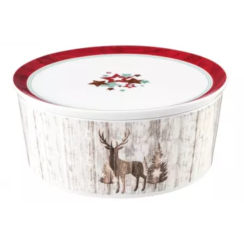 SELTMANN LIFE CHRISTMAS Serving Bowl ar vāku 21x9 cm