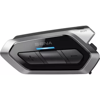 SENA 50R motocikla Bluetooth Mesh interkoma austiņas ar Harman Kardon skaņu, melnas