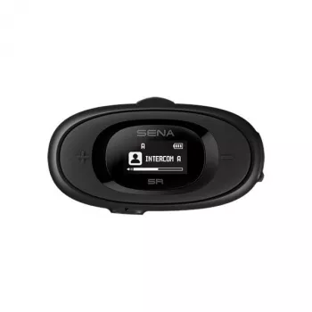 SENA 5R Motocikla Bluetooth komunikācijas sistēma, bāzēta uz A20, melna