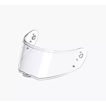 SENA Shield for SPECTER Helmet, Clear - Polikarbonāta vizieris, Pretaizsvīšanas un pretskrāpējumu, UV aizsardzība, Bezinstrumentu ClickRelease stiprinājums
