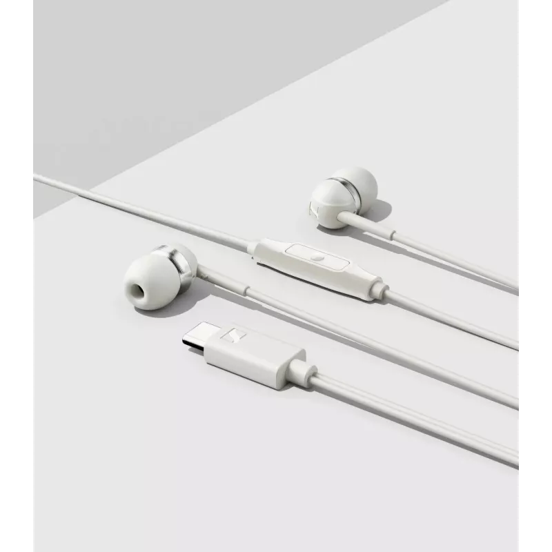 Sennheiser CX 80U vadu USB-C austiņas ar mikrofonu, baltas
