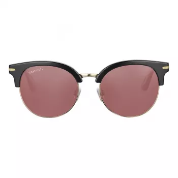 SERENGETI Women's SS560001 Saulesbrilles - Havana Acetāta Rāmis, Brūnas Fotohromiskas Minerālstikla Lēcas, 53mm