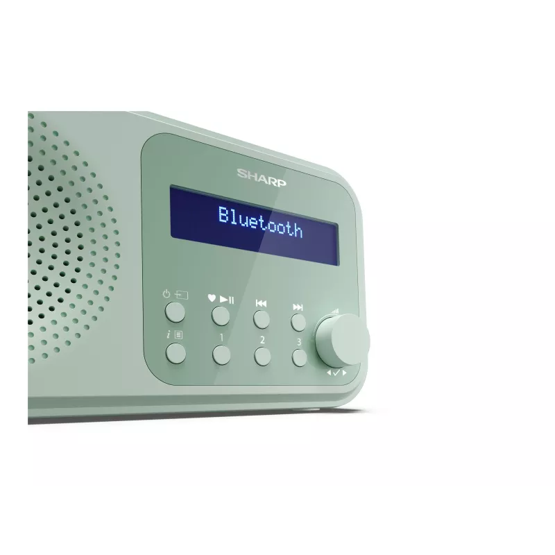 Sharp Tokyo DR-P420(GN) pārnēsājams DAB+/FM radio, Bluetooth 5.3, akvamarīnzaļš