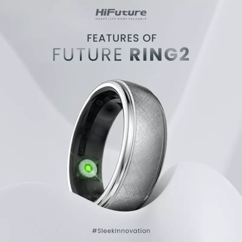 HiFuture Ring2 viedgredzens, 8. izmērs (60 mm), Rose Gold