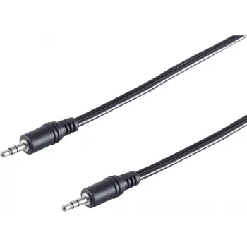 SHIVERPEAKS 3.5 mm Jack Audio Cable, Male to Male, 2,5 m, melns