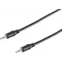 SHIVERPEAKS 3.5 mm Jack Audio Cable, Male to Male, 2,5 m, melns