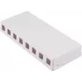 SHIVERPEAKS 8-Port Keystone virsmas montāžas kārba, balta BS08-10119