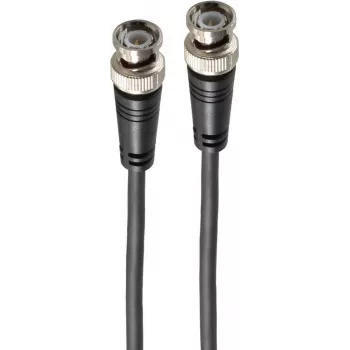 shiverpeaks BASIC-S BNC vītņu uz BNC vītņu RG59 koaksiālais video kabelis, 75 Ohm, 1 m, melns BS77601