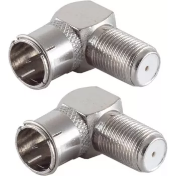 SHIVERPEAKS BASIC-S F-Quick 90 grādu adapteru komplekts, 2x F-vīrišķis uz F-sievieti, 75 Ohm, niķelēts BS15-300414
