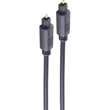 SHIVERPEAKS BASIC-S optiskais audio kabelis, Toslink uz Toslink, 10,0 m, 4,0 mm, melns BS69004-10