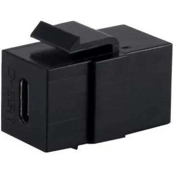 SHIVERPEAKS BASIC-S USB-C 3.1 Gen 2 Keystone savienotājs, female to female, 10 Gbps, melns BS08-10040