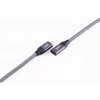 ShiverPeaks BASIC-S USB-C pagarinātājkabelis, USB 3.2 Gen 2, 2,0 m, melns