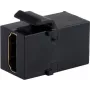 SHIVERPEAKS BS08-10052 Keystone HDMI 2.1 savienotājs, sievišķais uz sievišķo, 8K 48Gbps, melns