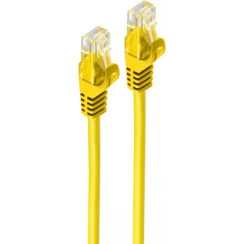 SHIVERPEAKS BS08-35002 Cat.7 U/UTP tīkla kabelis, RJ-45, zelta kontakti, 0,25 m, dzeltens, 10 Gbps