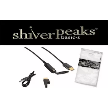 shiverpeaks BS30-021005 aktīvais High-Speed HDMI kabelis ar Ethernet, 100 m, Type A uz Micro HDMI, melns
