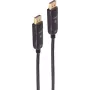 SHIVERPEAKS BS30-16495 aktīvais optiskais DisplayPort 1.4 kabelis, 50 m, 8K 60Hz, 4K 120Hz, melns