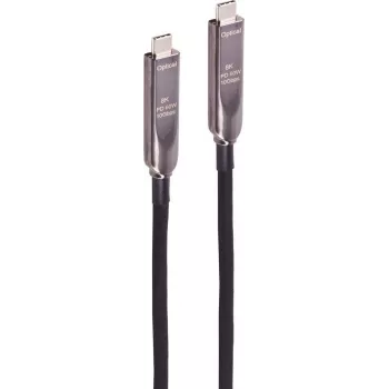 SHIVERPEAKS BS30-43085 USB-C hibrīdais aktīvais optiskais kabelis 15m 8K 10Gbps 60W