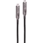 SHIVERPEAKS BS30-43215 USB-C hibrīda kabelis 3.2 Gen 2, 8K video, 10 Gbps dati, 60W Power Delivery, 12,5 m, melns