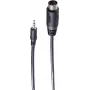 SHIVERPEAKS BS30822 audio kabelis 1,5m 3,5mm uz 5-pin DIN vītņu, melns