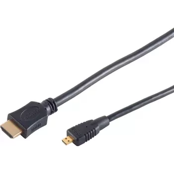 SHIVERPEAKS BS77472-3 HDMI kabelis 2m Type A uz Micro D melns