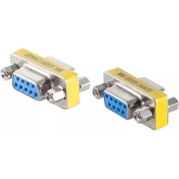 SHIVERPEAKS BS78254 9 kontaktu D-SUB adapteris vīrišķais uz sievišķo, sudraba