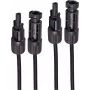 SHIVERPEAKS PV4 pagarinājuma kabeļu komplekts, 4mm², 2 gab., melns/melns, 25m (BS02-32105)
