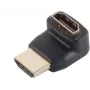SHIVERPEAKS S/CON maximum connectivity HDMI adapteris tēviņš uz mātīti, 90° leņķis uz augšu, zelta pārklājums, 4K2K, melns (77407-1)