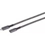 SHIVERPEAKS S-Conn 14-74006 USB-C uz USB-C kabelis 1m USB 3.2 Gen 2 10Gbps 100W PD melns & balts