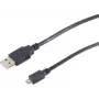 SHIVERPEAKS S-Conn 77183-HQ 3m USB A uz Micro-USB B vīriešu-vīriešu melns USB kabelis