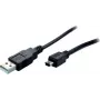 SHIVERPEAKS S-Conn BS77162 USB 2.0 kabelis, USB-A uz Mini-USB B, 1,8 m, melns